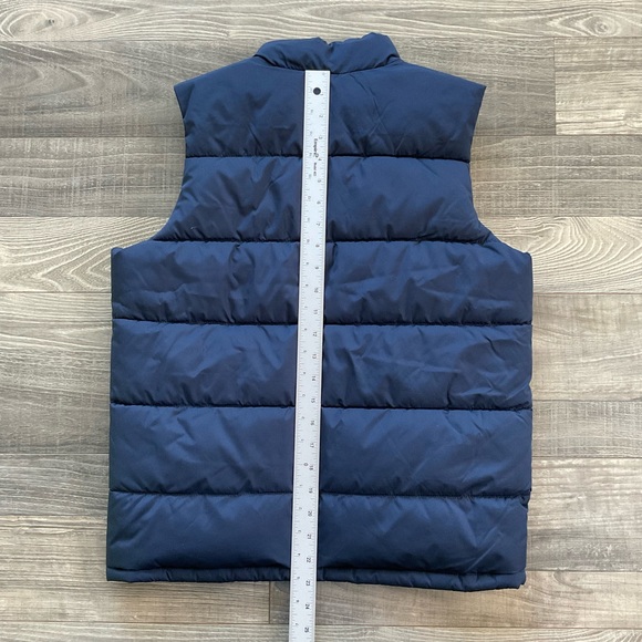 NWT Gap Puffer Vest Kids XL (12) Navy Blue Cold Control Water Resistant Full Zip - Picture 9 of 10